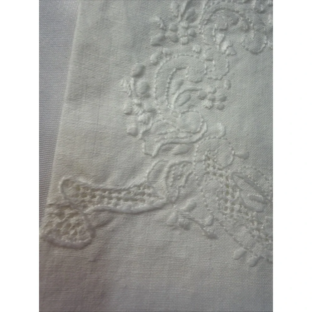 Vintage Old Guest Cotton Hand Towels‎ Beautiful Embroidery 527-2